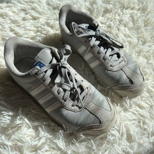 Adidas Samoa classic gray leather sneakers size 7